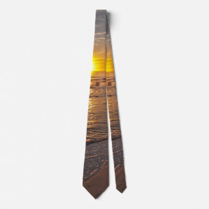 Krawatte: Der Sonnenuntergang am Strand Krawatte