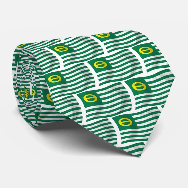 Krawatte der Umweltbewegungsflagge (Gerollt)