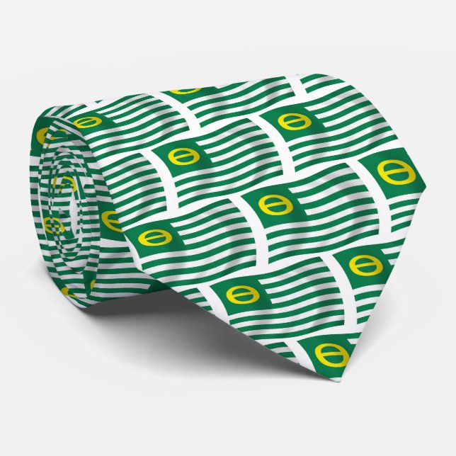 Krawatte der Umweltbewegungsflagge (Gerollt)