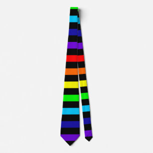 Krawatte des Regenbogens (Horizontale Streifen)
