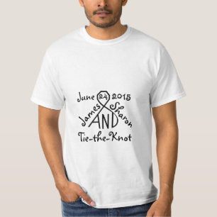 Krawatte des Shirts für Personalisierte Hochzeitna