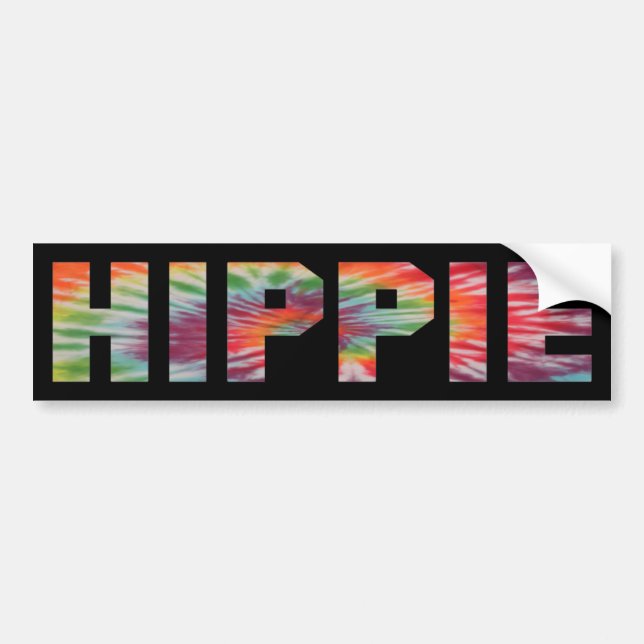 Krawatte-Die Hippie-Autoaufkleber Autoaufkleber (Vorne)