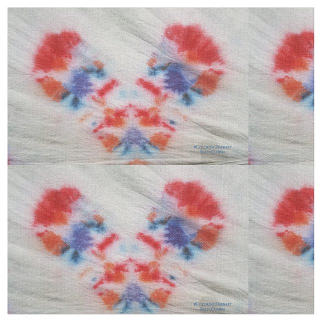 Krawatte-Dye Bald Clown Stoff (Nahaufnahme)
