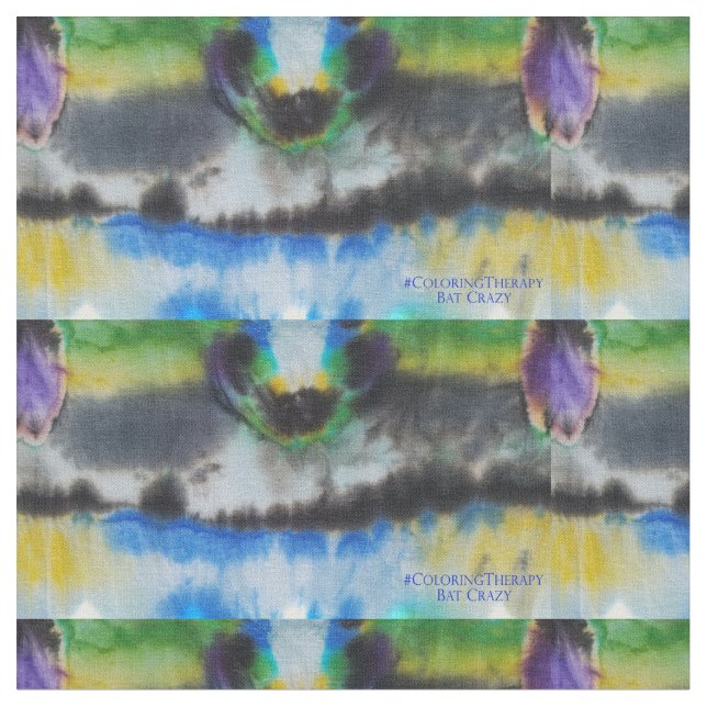 Krawatte Dye Bat Crazy Fabric Stoff (Nahaufnahme)