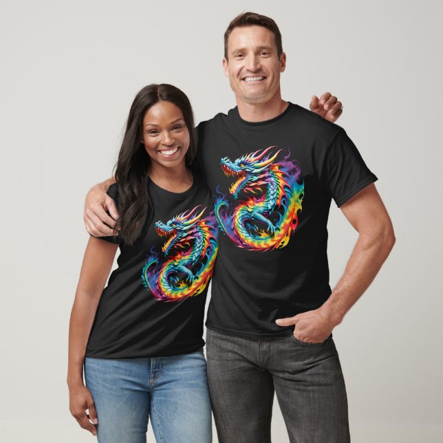 Krawatte-Dye-Dragon T-Shirt (Unisex)