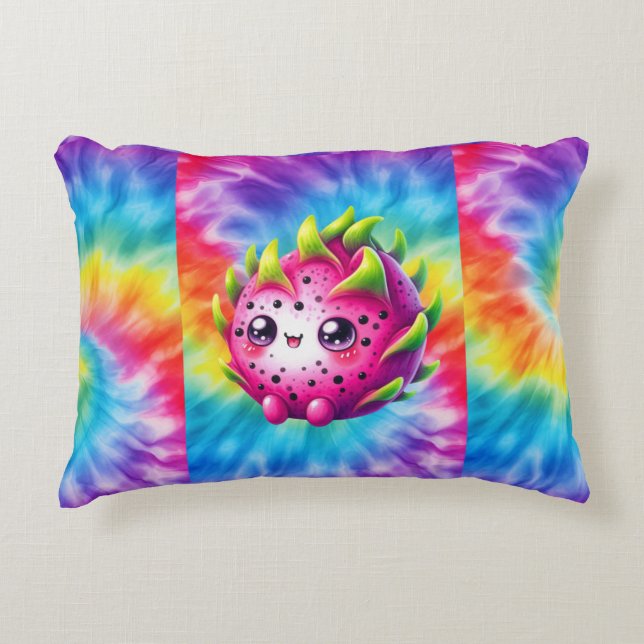 Krawatte-Dye Happy Dragon Fruit Dekokissen (Vorderseite)