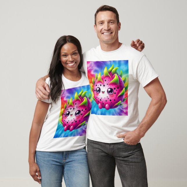 Krawatte-Dye Happy Dragon Fruit T-Shirt (Unisex)