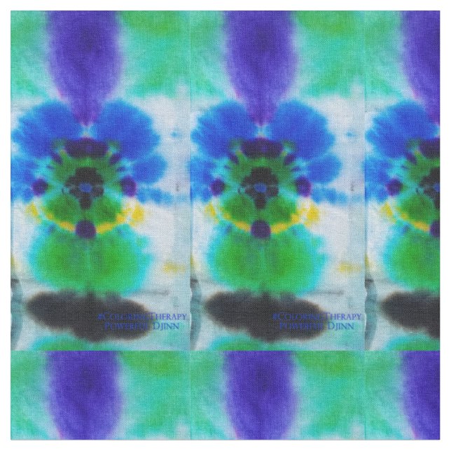 Krawatte-Dye kraftvolles Djinn-Gewebe Stoff (Nahaufnahme)