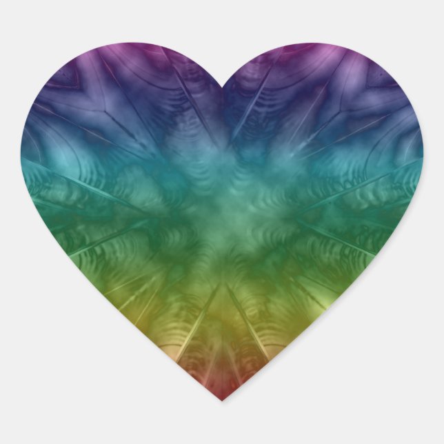 Krawatte Dye Liebe Herz Herz-Aufkleber (Vorderseite)