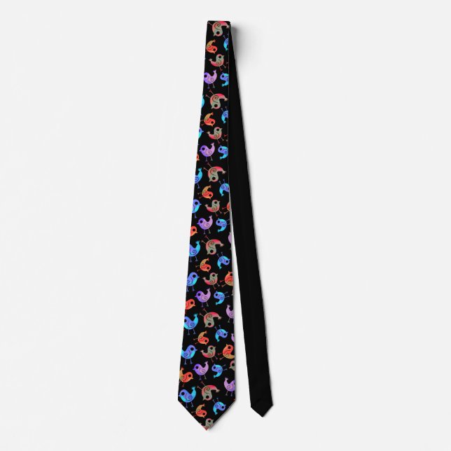 Krawatte-Dye Multicolor Birds Krawatte (Vorderseite)