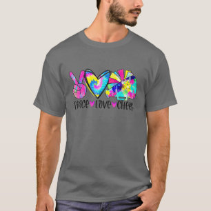 Krawatte-Dye-Peace-Liebe lockert Mädchen wieder zu T-Shirt