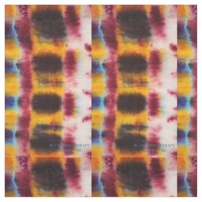 Krawatte-Dye Tiger-Schwanz Stoff (Nahaufnahme)