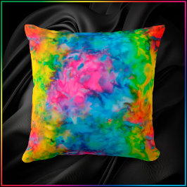 [Krawatte-Dye] V2 Psychedelische Regenbogenfarben Kissen