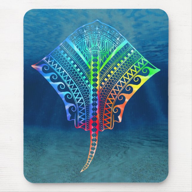 Krawatte Dyed Tribal Stingray Mousepad (Vorne)
