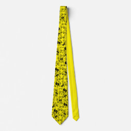 Krawatte eines Funky Yellow Dollar Euro Money