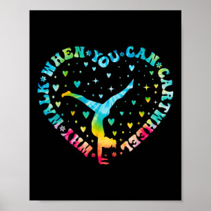 Krawatte Farbe Herzkartrader Gymnastik Cheerleader Poster