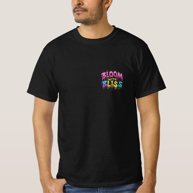 Krawatte-Farbstoff-T - Shirt-Design nahtlos integr T-Shirt (Vorderseite)