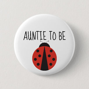 Krawatte für Ladybug Babydusche Button