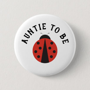 Krawatte für Ladybug Babydusche Button