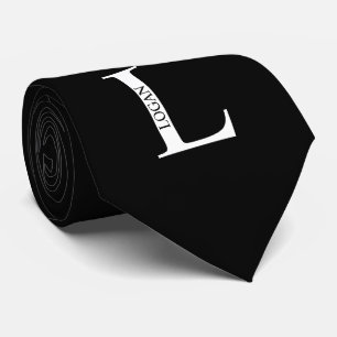 Krawatte für personalisierte Monogramm und Name