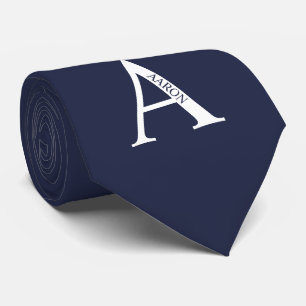 Krawatte für personalisierte Monogramm und Name