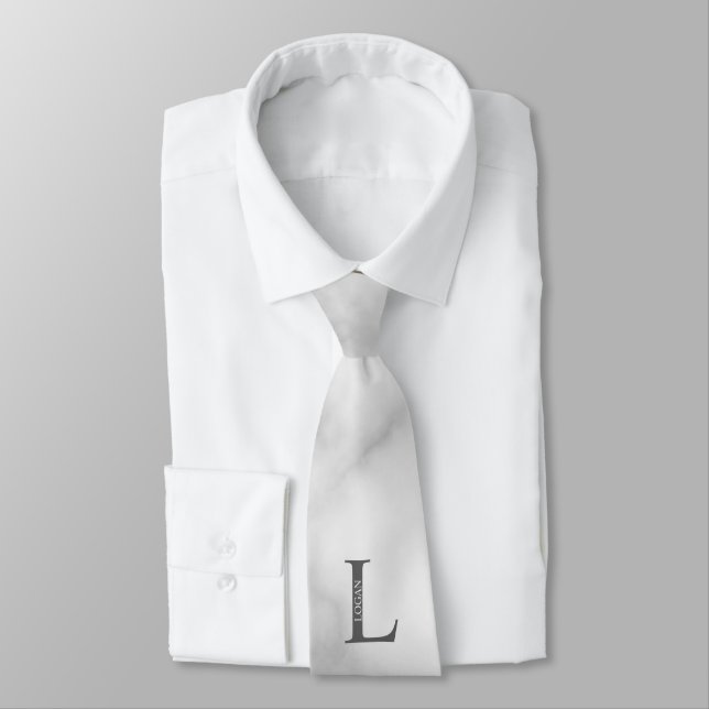 Krawatte für personalisierte Monogramm und Name (Gebunden)
