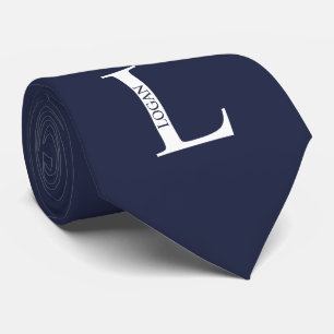 Krawatte für personalisierte Monogramm und Name