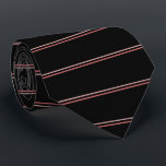 Krawatte für schwarze und rosa Streifen<br><div class="desc">Krawatte für schwarze und rosa Streifen</div>
