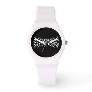 Krawatte für Schwarzweiß Armbanduhr