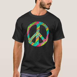 Krawatte-Gefärbter "Friedens" T - Shirt