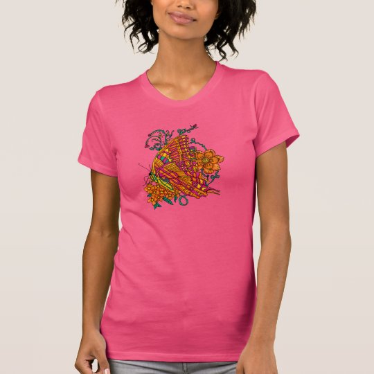 Krawatte gefärbter Schmetterlings-T - Shirt