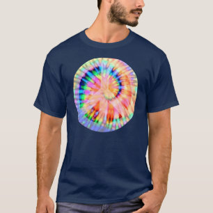 Krawatte gefärbtes Friedenszeichen-Shirt T-Shirt