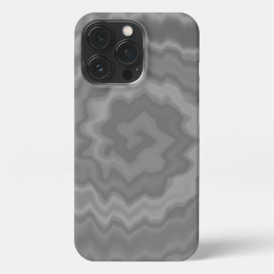 Krawatte grau gefärbt Groovy funky Retro Swirt Vin iPhone 13 Pro Hülle