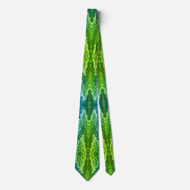 Krawatte - Grüne Snakeskin-Woche (Vorderseite)