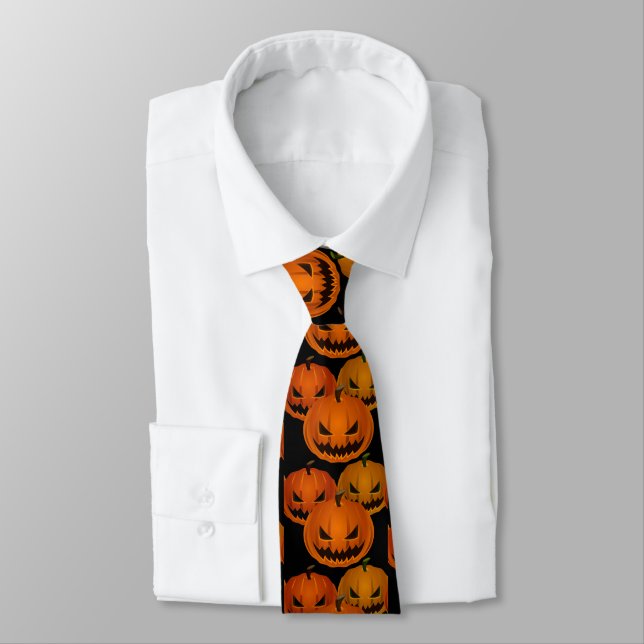 Krawatte-Halloween-Kürbis Krawatte (Gebunden)