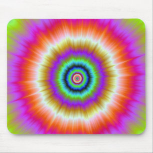 Krawatte in Violett-Rot und Grün-Mousepad Mousepad