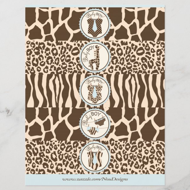 Krawatte Jumper Diapers und Giraffen Wasserflasche Flyer (Vorne)