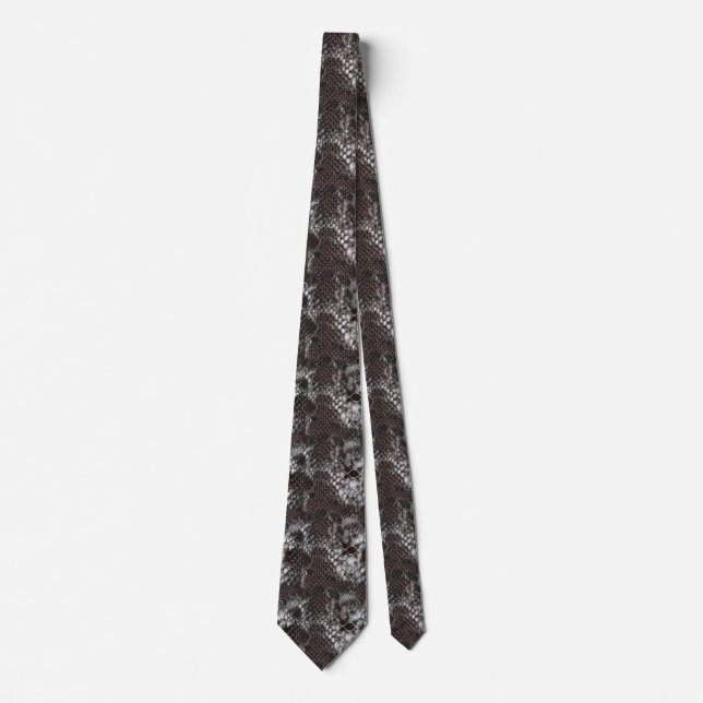 Krawatte Leather Look Snakeskin (57) (Vorderseite)