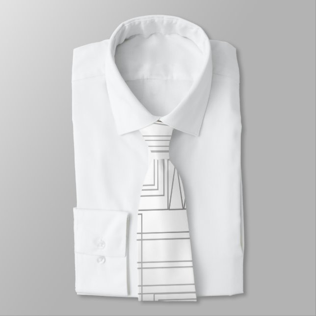 Krawatte Minimalistischer geometrischer Stil mit G (Gebunden)