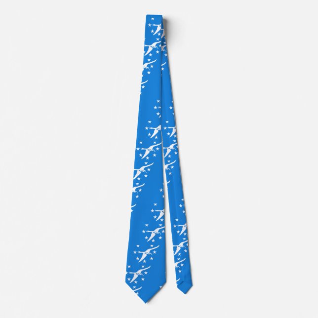 Krawatte mit der Flagge von Corpus Christi, Texas, (Vorderseite)