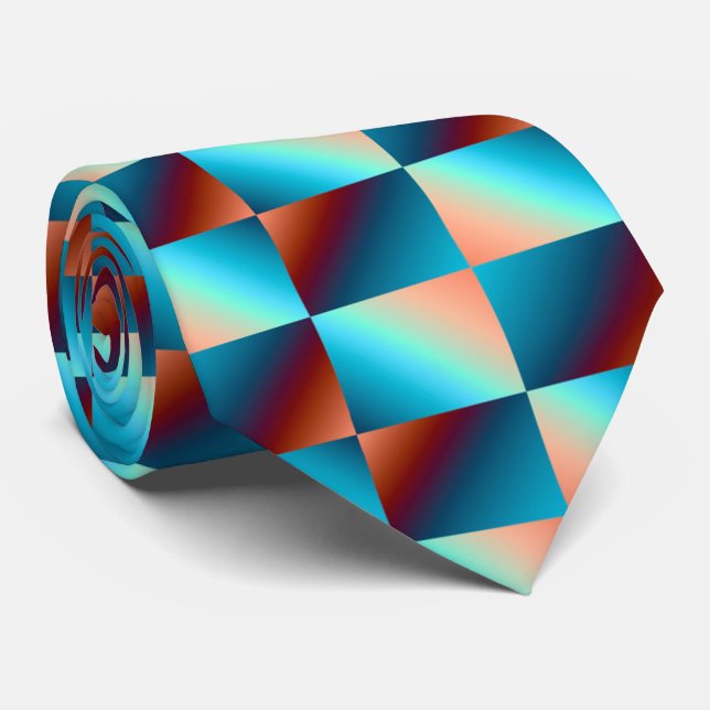 Krawatte mit geometrischem Mutlicolor-Dimensionsmu (Gerollt)
