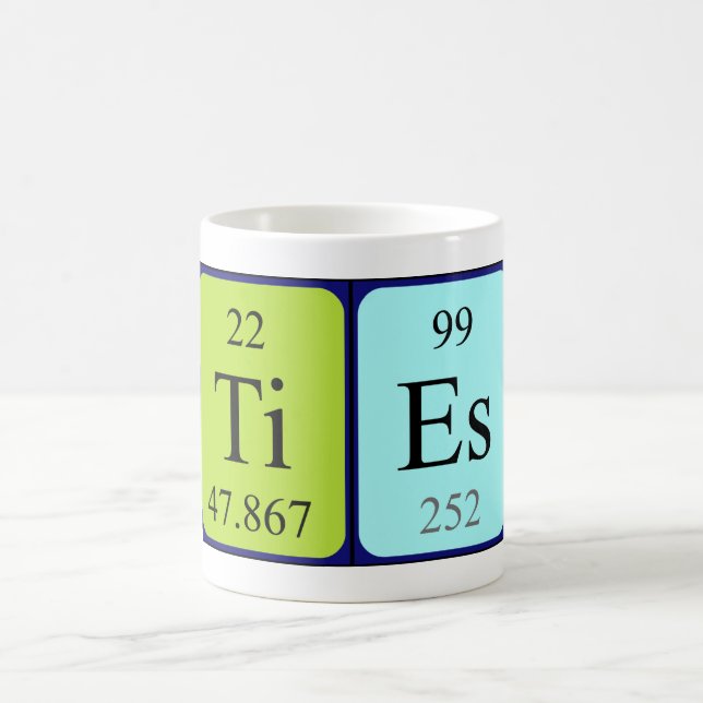 Krawatte Periodische Tasse von Tabellennamen (Mittel)