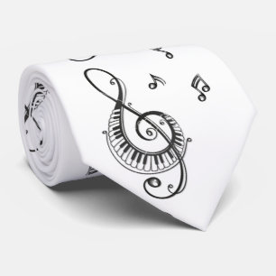 Krawatte "PIANO MUISCAL NOTES GALORE"