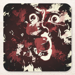 Krawatte Rechteckiger Pappuntersetzer