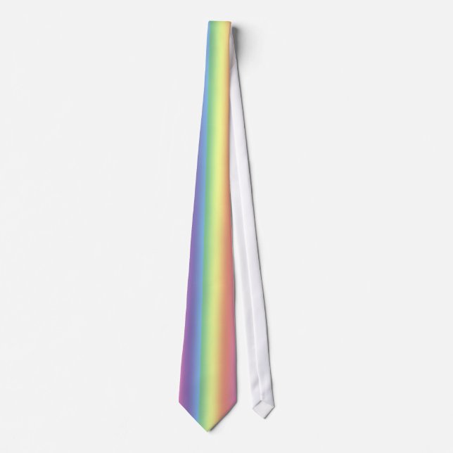 Krawatte - Regenbogenstreifen (Vert.) (Vorderseite)