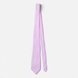 Krawatte Rosa und Weiße Streifen