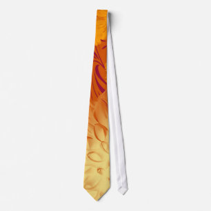 Krawatte, schönes Golden Yellow & Orange Floral De Krawatte