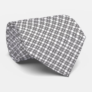Krawatte/Schwarz und Weiß geometrisch Krawatte