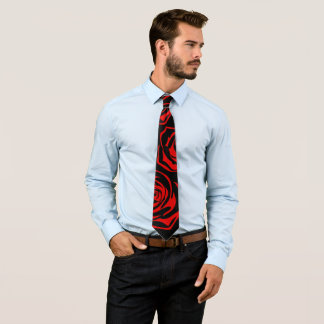 Krawatte, schwarze Rose Krawatte