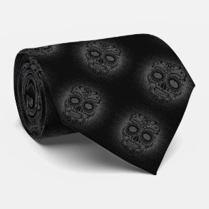 Krawatte/Schwarze Schädel Krawatte